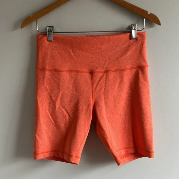 Lululemon wunder train high rise shorts size 10 crunch warm coral - Picture 3 of 7